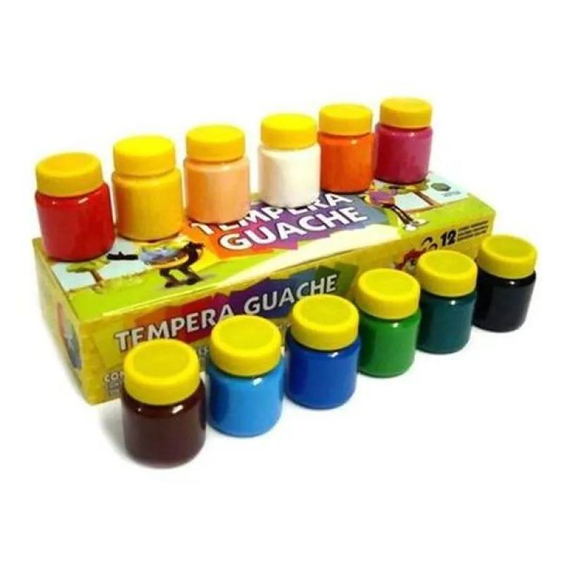 TINTA GUACHE C/12 CORES ACRILEX
